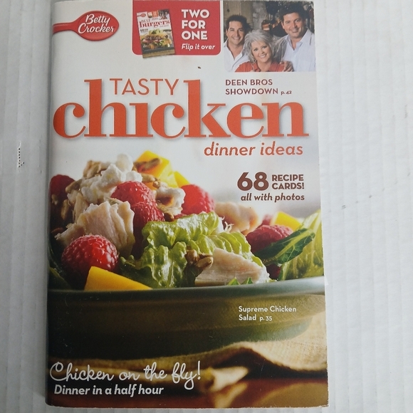 Betty Crocker Tasty Chicken & Burger Recipe Cookbook Pamphlet 2 For One 2010 - Picture 7 of 8